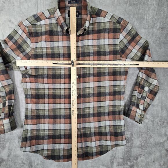 Pendleton Mason Flannel Button Down Shirt Men's Medium Long Sleeve - Picture 4 of 9